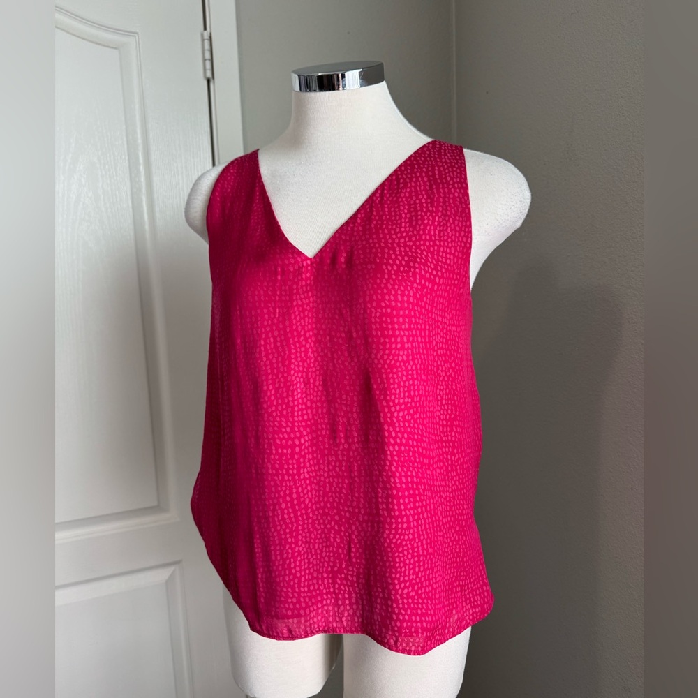 Chelsea28 Pink Floral Spaghetti Strap Tank‎ Top XS
